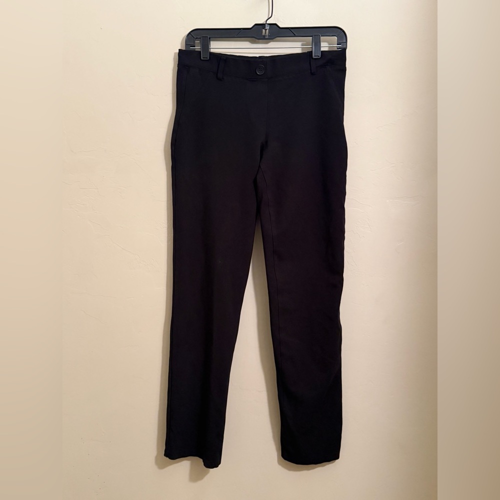 Betabrand Black Dress Pant Yoga Pants Straight Leg Women’s M